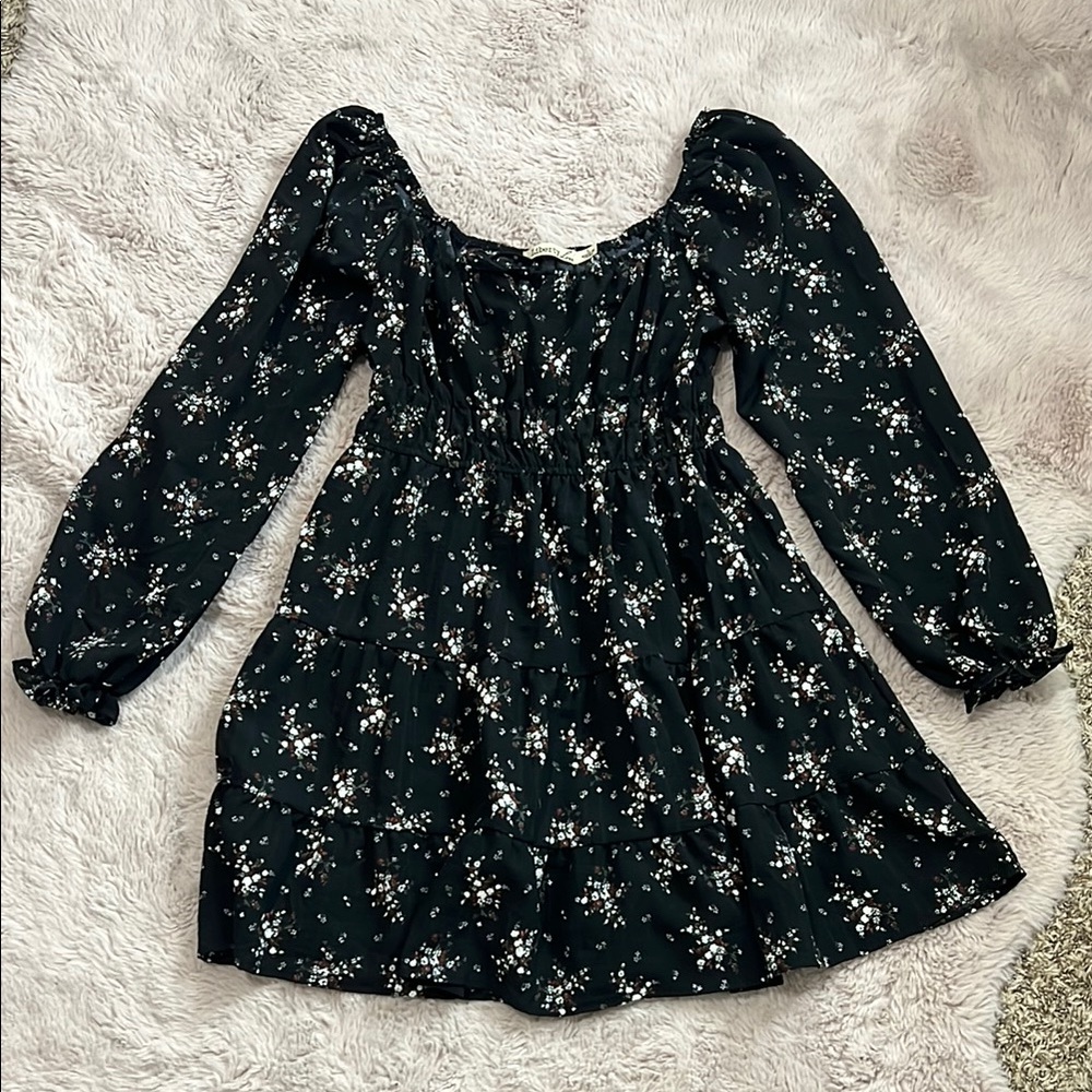 Floral Scoop Neck Dress